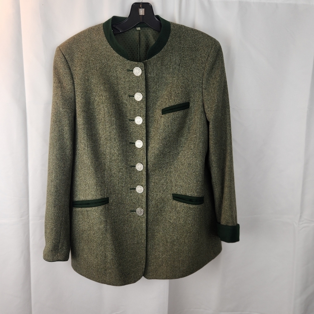 Tirole Loden Vintage Wool Blazer Size M(38) In Euc